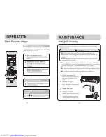 Preview for 16 page of Haier AS182ASAHA Operation Manual