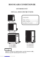 Haier AU142AFBEA Installation Instructions Manual preview