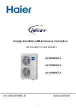 Preview for 1 page of Haier AV08NMSETA Design, Installation & Maintenance Instruction