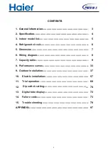 Preview for 2 page of Haier AV08NMSETA Design, Installation & Maintenance Instruction