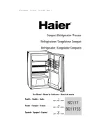 Предварительный просмотр 1 страницы Haier BC-117SS User Manual