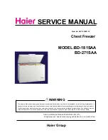 Preview for 1 page of Haier BD-181SAA Service Manual