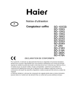 Haier BD-478A Notice D'Utilisation preview