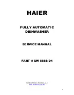 Preview for 1 page of Haier BFD45W Service Manual