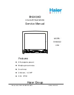 Preview for 2 page of Haier BH2404D Service Manual