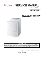 Preview for 1 page of Haier CGDE480BW Service Manual