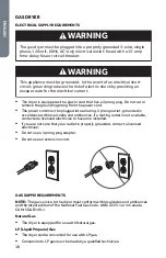 Preview for 12 page of Haier CGDE480BW User Manual