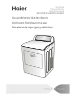 Preview for 1 page of Haier CGDE560BW User Manual