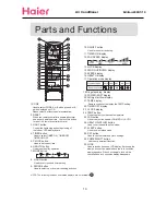 Предварительный просмотр 7 страницы Haier Compact Air Conditioner Operation Manual