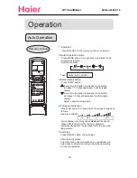 Предварительный просмотр 10 страницы Haier Compact Air Conditioner Operation Manual