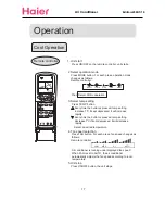 Предварительный просмотр 11 страницы Haier Compact Air Conditioner Operation Manual