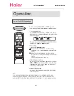 Предварительный просмотр 17 страницы Haier Compact Air Conditioner Operation Manual