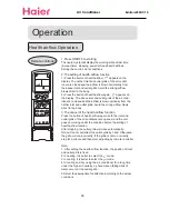 Предварительный просмотр 20 страницы Haier Compact Air Conditioner Operation Manual