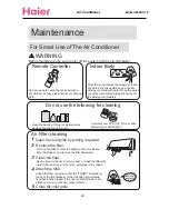 Предварительный просмотр 23 страницы Haier Compact Air Conditioner Operation Manual