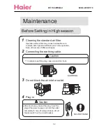 Предварительный просмотр 26 страницы Haier Compact Air Conditioner Operation Manual