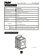 Preview for 3 page of Haier CRDE350AW Service Manual