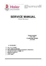 Предварительный просмотр 1 страницы Haier CV1311B Service Manual