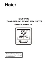 Haier CV1317J Owner'S Manual preview