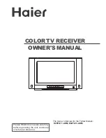 Haier D29FA11-AKM Owner'S Manual предпросмотр