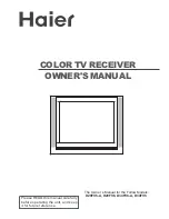 Haier D29FV6 Owner'S Manual preview