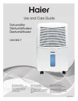 Haier DE Series Use And Care Manual preview