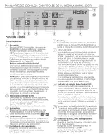 Preview for 21 page of Haier DE Series Use And Care Manual