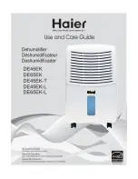 Preview for 1 page of Haier DE45EK Use And Care Manual