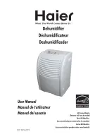 Haier Dehumidifier User Manual preview