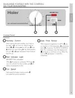 Preview for 5 page of Haier DM32M Use And Care Manual