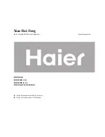 Haier DSF65B E Operating Manual preview