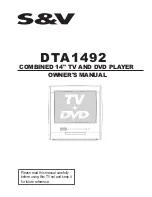 Preview for 1 page of Haier DTA-1492 Owner'S Manual