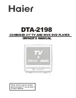 Haier DTA-2198PF Owner'S Manual preview