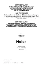 Предварительный просмотр 84 страницы Haier DW-7777-01 Installation Manual