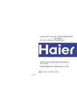 Preview for 1 page of Haier DW-86L288 User Manual