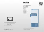 Preview for 1 page of Haier DW-86L338J User Manual