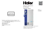 Haier DW-86L829Bp Operation Manual preview