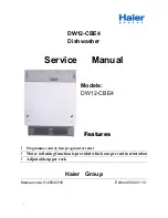 Haier DW12-CBE4 Service Manual preview