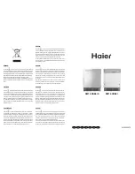 Предварительный просмотр 1 страницы Haier DW12-CBE6 IS Manual