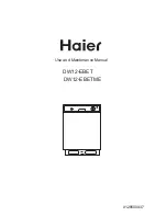 Haier DW12-EBET Use And Maintenance Manual предпросмотр