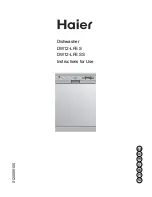 Haier DW12-LFE S Instructions For Use Manual preview