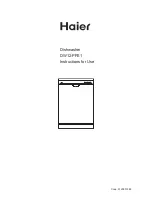 Предварительный просмотр 1 страницы Haier DW12-PFE1 S Instructions For Use Manual