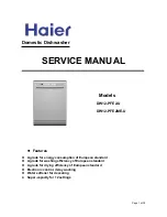 Preview for 1 page of Haier DW12-PFE2-U Service Manual