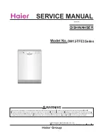 Preview for 1 page of Haier DW12-TFE3 series Service Manual