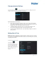 Preview for 10 page of Haier E225249 User Manual