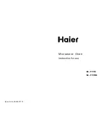 Haier EA-1770M Instructions For Use Manual preview