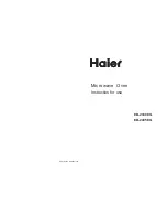 Preview for 1 page of Haier EB-2080EG Instructions For Use Manual