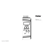 Haier EB-2485EG (French) Instructions D'Emploi preview