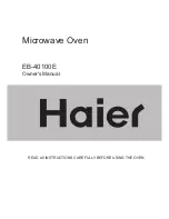 Preview for 16 page of Haier EB-40100E Owner'S Manual