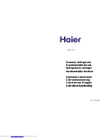 Haier EKS150RV Operation Instructions Manual preview