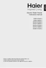 Preview for 1 page of Haier ES10V-Q1(EU) Instruction Manual